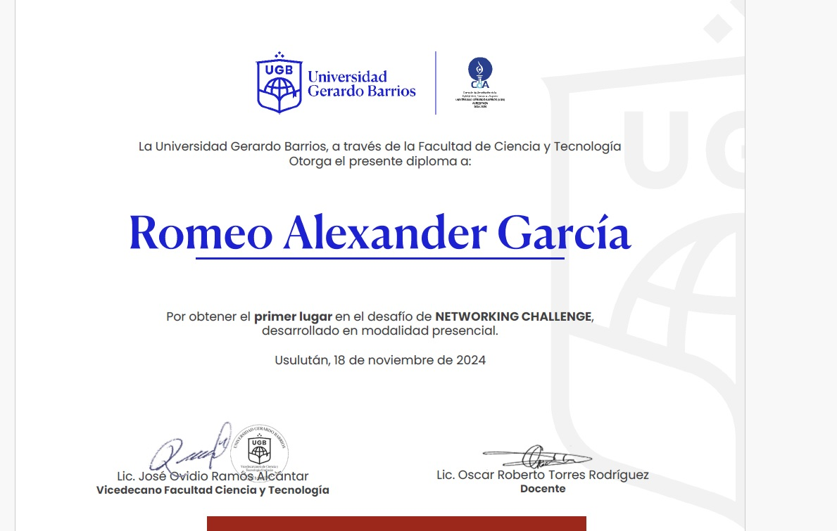 Networking Challenge - UGB